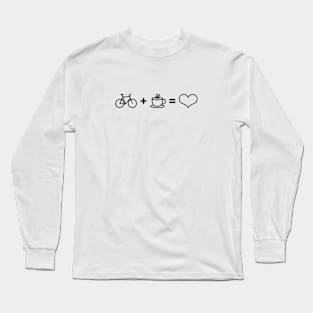 Bike + Coffee = Love Long Sleeve T-Shirt